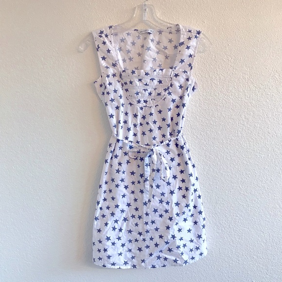 3/$20 Blue Exchange Stars Midi Dress - Picture 1 of 8